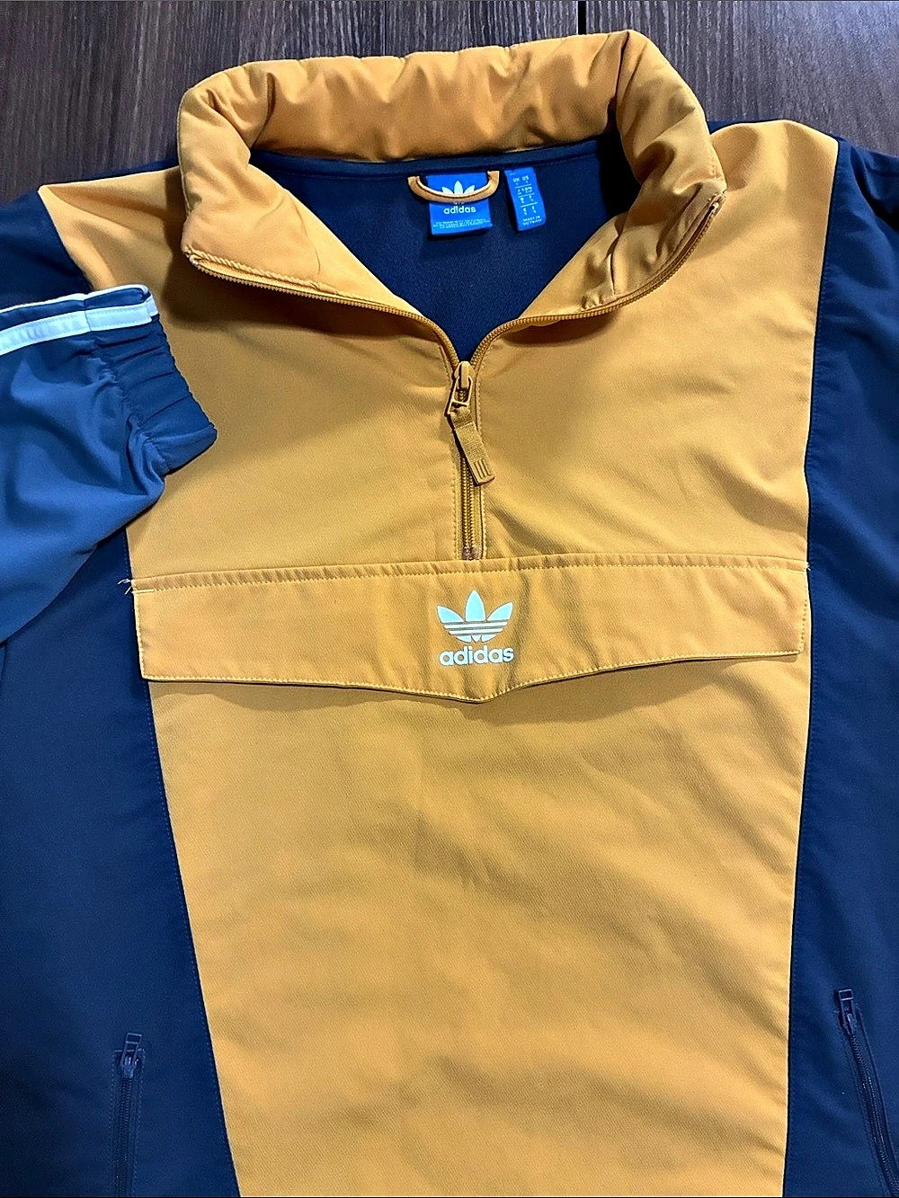 adidas Originals Super Colorblock Half-Zip Windbreaker Medium